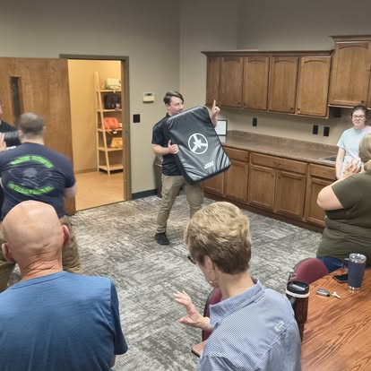 Participants completing reality-based training at HSSC