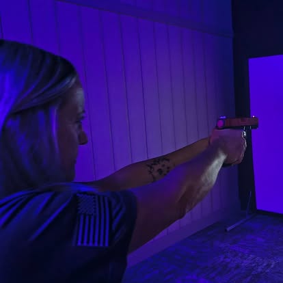 Woman training in an HSSC MILO suite